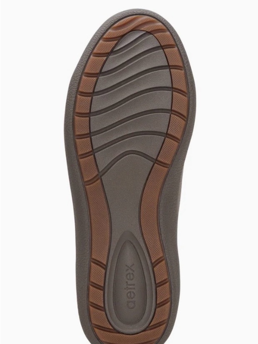 New Aetrex Courtney Brushed Silver Lace Up Sneakers - Picture 3 of 6